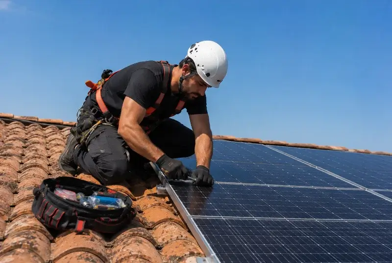Maintenance et monitoring de panneaux solaires à Saint-Nazaire-de-Ladarez